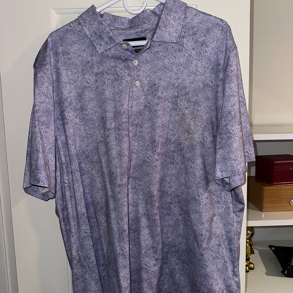 Men's Bugatchi Purple Polo Shirt